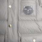 Cat Ears Heavy Puffer Jacket in Grey by Mini Rodini
