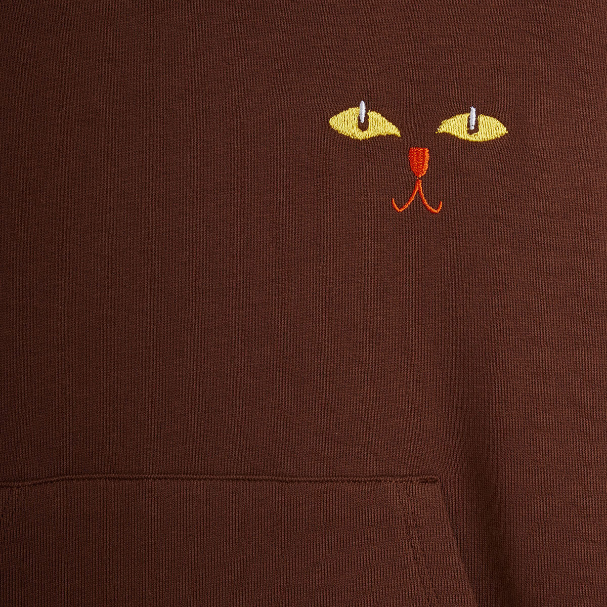 Cat Ears Hoodie Sweat Dress in Brown by Mini Rodini