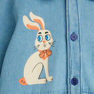 Denim Rabbit Dress in Blue by Mini Rodini