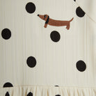 Dots Dog Dress in Off White by Mini Rodini