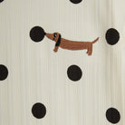 Dots Dog Tee in Off White by Mini Rodini