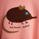 Elephant Shrew Chenille Sweatshirt in Pink by Mini Rodini