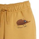 Elephant Shrew Embroidered Sweatpants in Beige by Mini Rodini