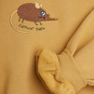 Elephant Shrew Embroidered Sweatshirt in Beige by Mini Rodini