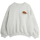 Elephant Shrew Embroidered Sweatshirt in Grey Melange by Mini Rodini