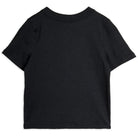 Elephant Shrew Embroidered Tee in Black by Mini Rodini
