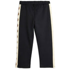 Elephant Shrew Panel Sweatpants in Black by Mini Rodini