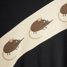 Elephant Shrew Panel Sweatshirt in Black by Mini Rodini