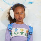 Faux Fur Earmuffs in Off White by Mini Rodini