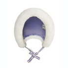 Faux Fur Fold Up Cap in Off White by Mini Rodini