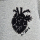 Heart Appliqué Sweatshirt in Grey Melange by Mini Rodini