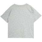 Heart Appliqué Tee in Grey Melange by Mini Rodini