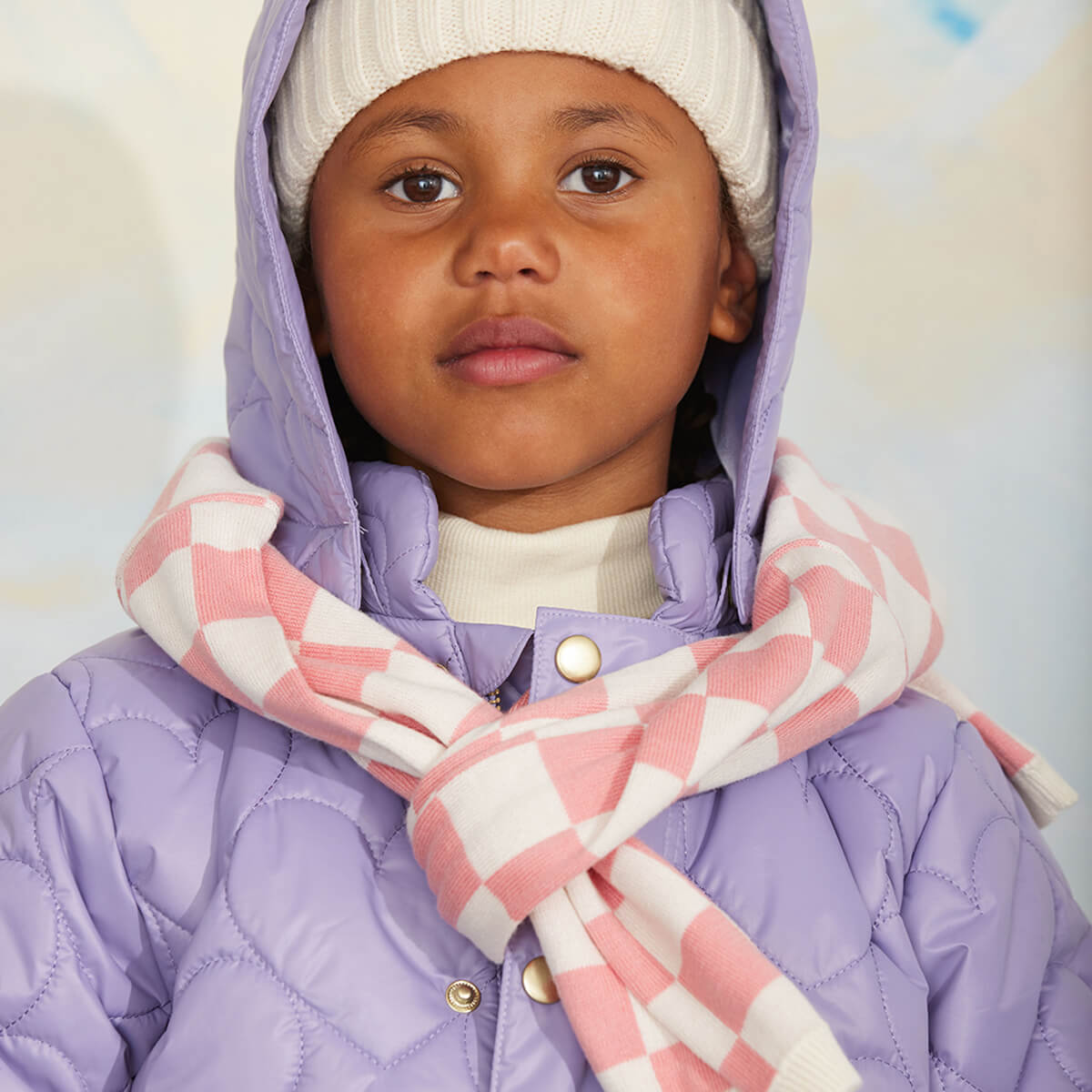 Mini Rodini Heart Quilted Hooded Puffer Jacket – Junior Edition