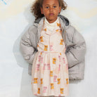 Kittens Woven Dress in Multi by Mini Rodini