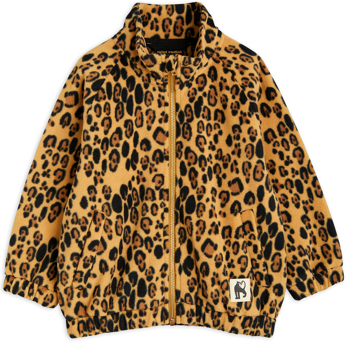 Leopard Fleece Jacket by Mini Rodini