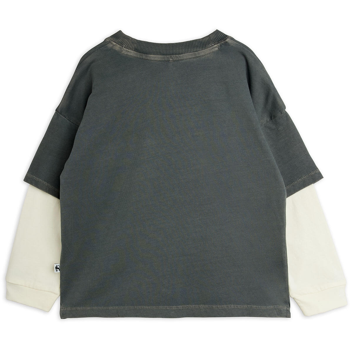 M.Rodini Field Notes Long Sleeve Tee in Grey by Mini Rodini