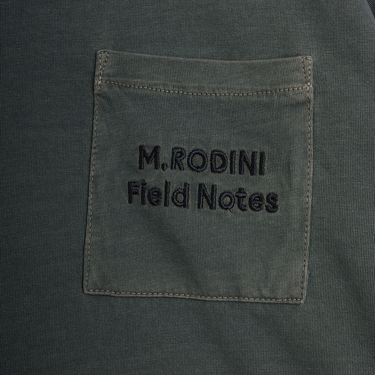 M.Rodini Field Notes Long Sleeve Tee in Grey by Mini Rodini