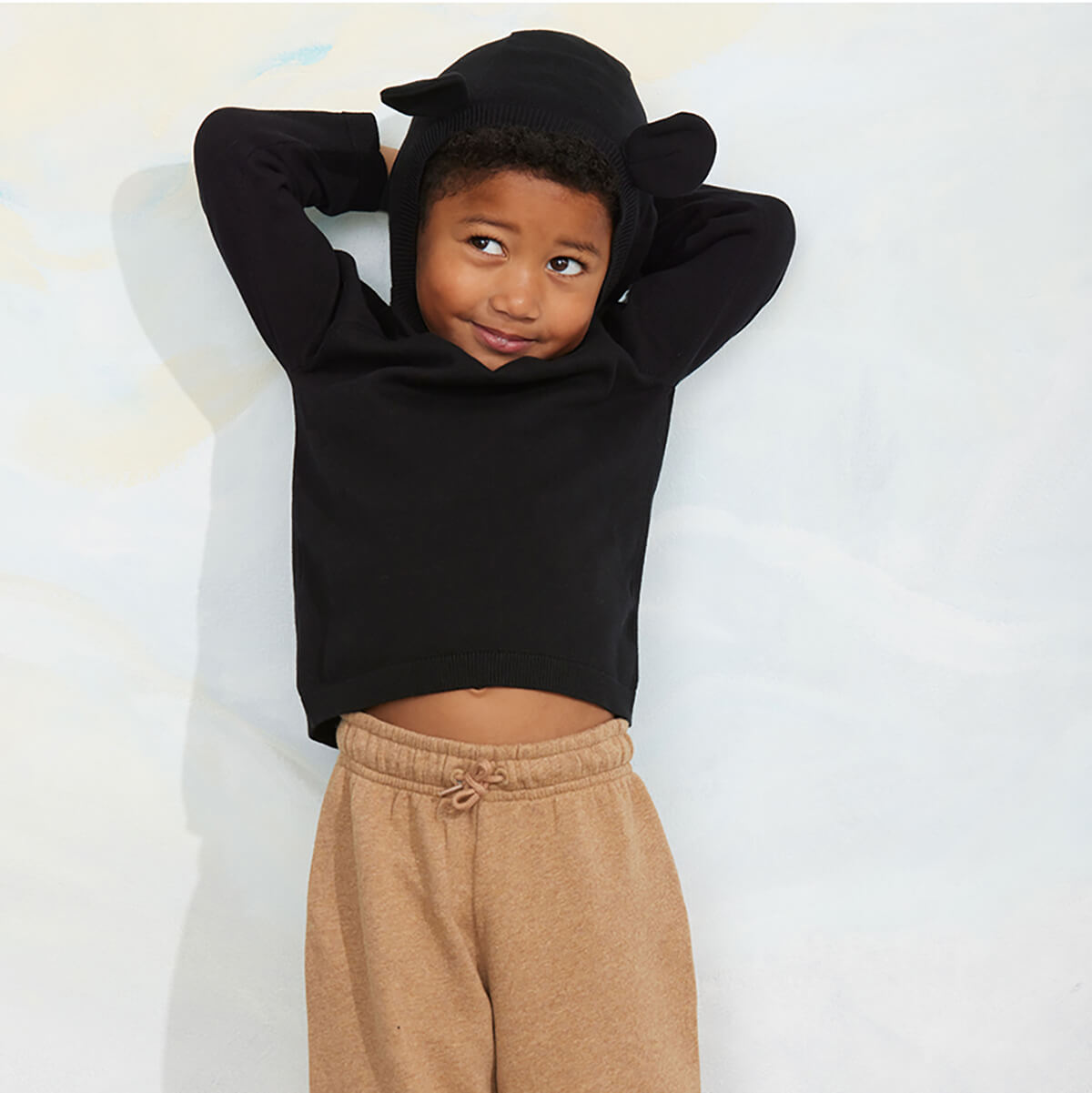 Mouse Ear Fine Knit Jumper by Mini Rodini