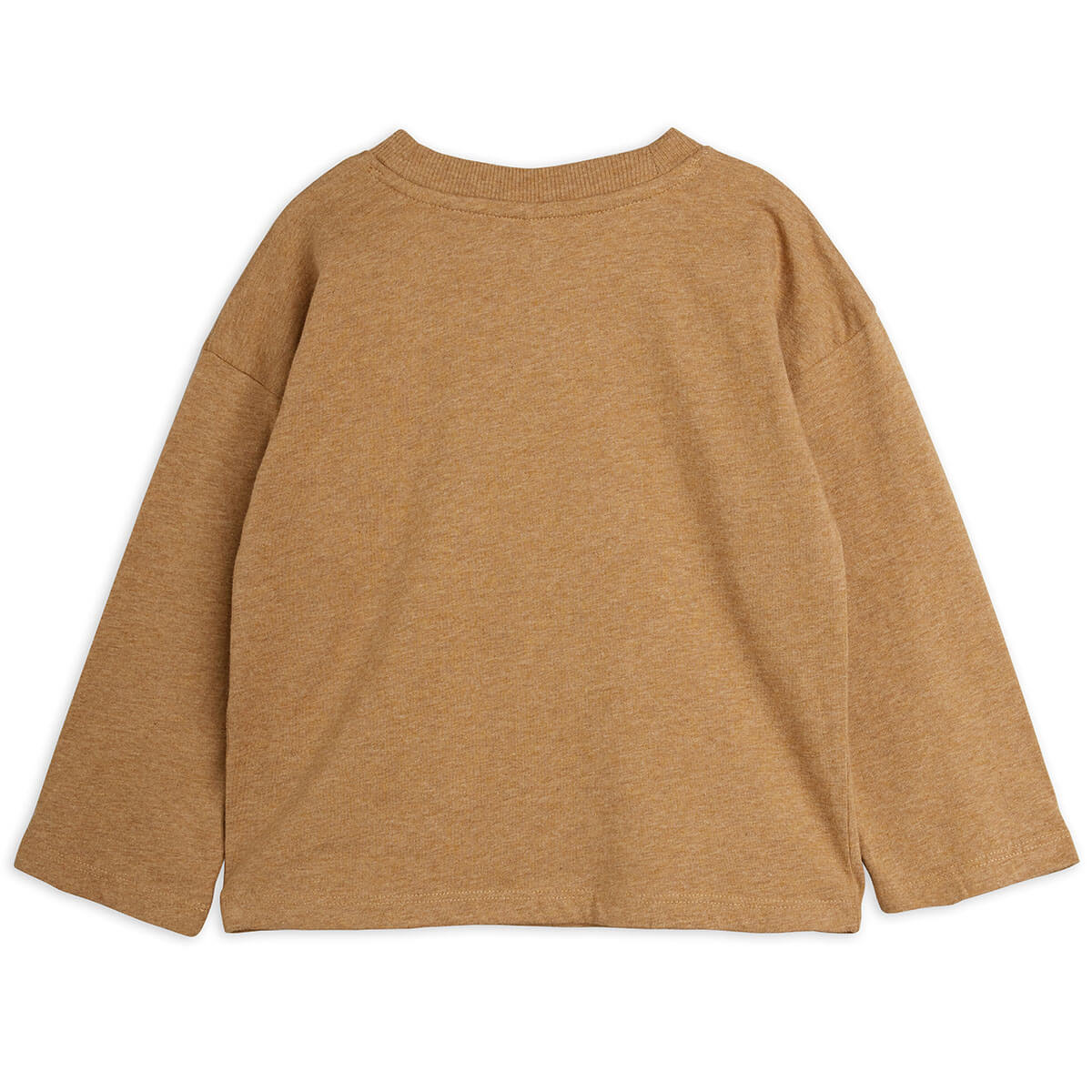 Panther Melange Long Sleeve Tee in Brown by Mini Rodini