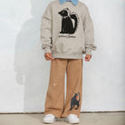 Panther Melange Sweatpants in Brown by Mini Rodini
