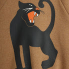 Panther Melange Sweatshirt in Brown by Mini Rodini