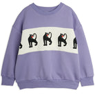 Panther Panel Sweatshirt in Purple by Mini Rodini