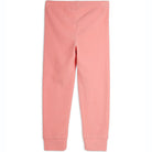 Penguin Embroidered Fleece Trousers in Pink by Mini Rodini
