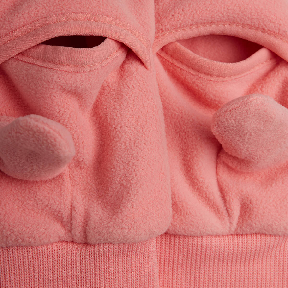 Penguin Embroidered Mittens in Pink by Mini Rodini