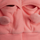 Penguin Embroidered Mittens in Pink by Mini Rodini