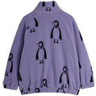 Penguin Fleece Jacket in Purple by Mini Rodini