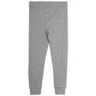 Rabbit Appliqué Leggings in Grey Melange by Mini Rodini