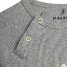 Rabbit Appliqué Long Sleeve Baby Body by Mini Rodini