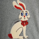 Rabbit Appliqué Long Sleeve Baby Body by Mini Rodini