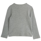 Rabbit Appliqué Long Sleeve Tee in Grey Melange by Mini Rodini