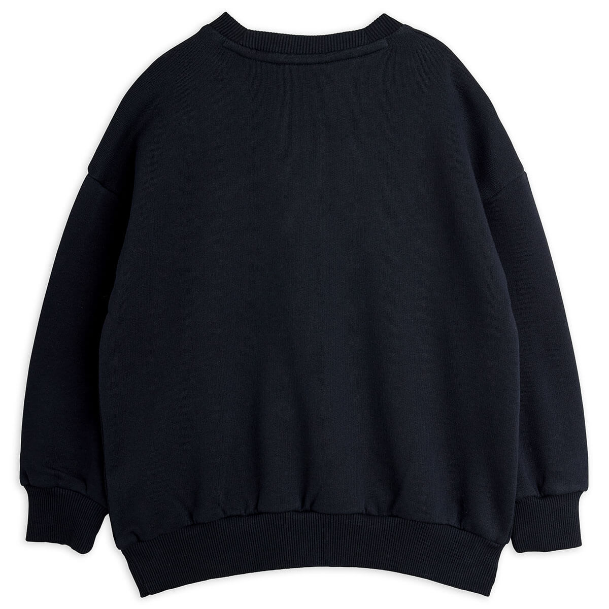 Rabbit Appliqué Sweatshirt in Black by Mini Rodini