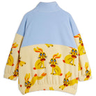 Rabbits Fleece Half Zip Sweatshirt in Yellow by Mini Rodini