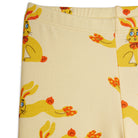 Rabbits Leggings in Yellow by Mini Rodini
