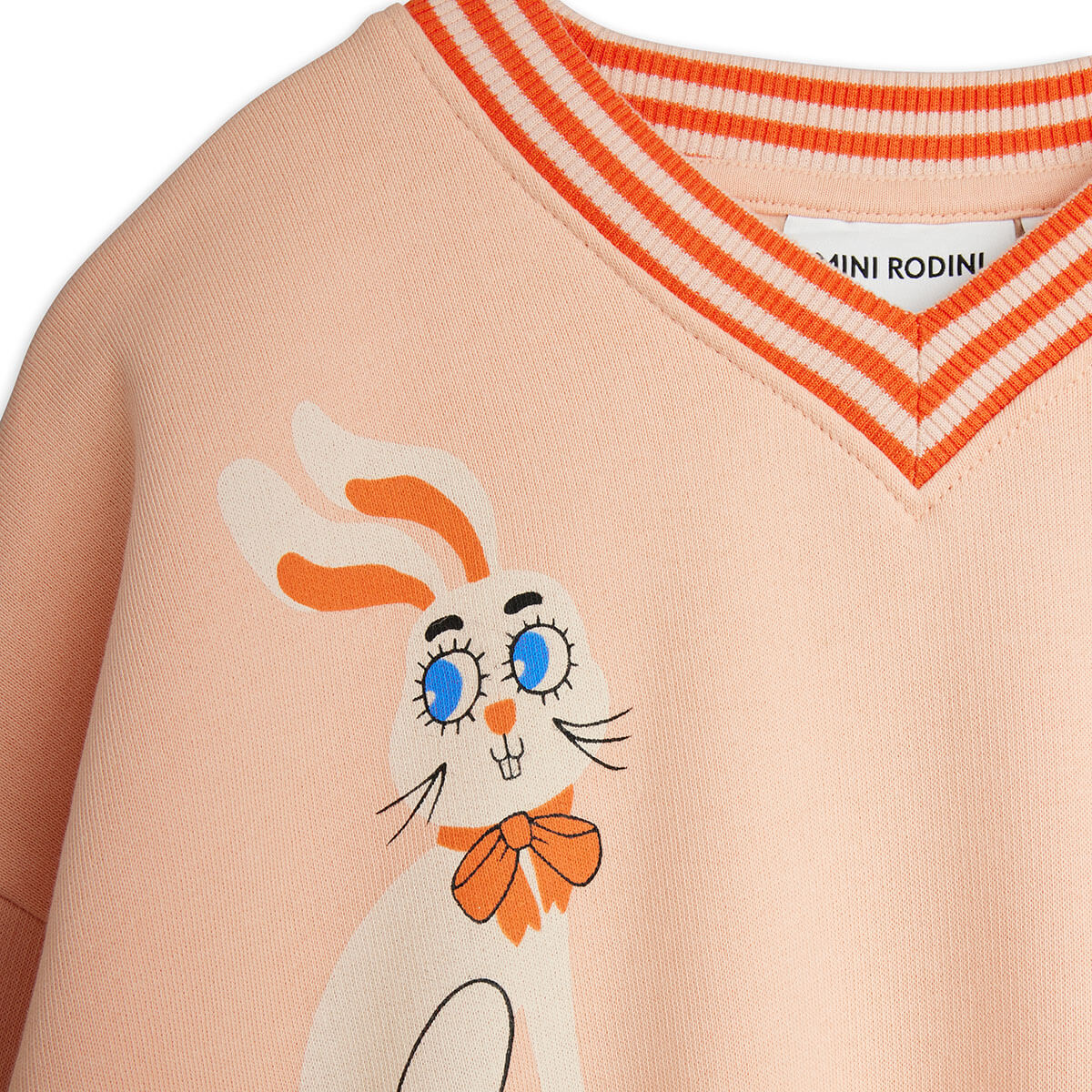 Rabbits Sweatshirt in Pink by Mini Rodini