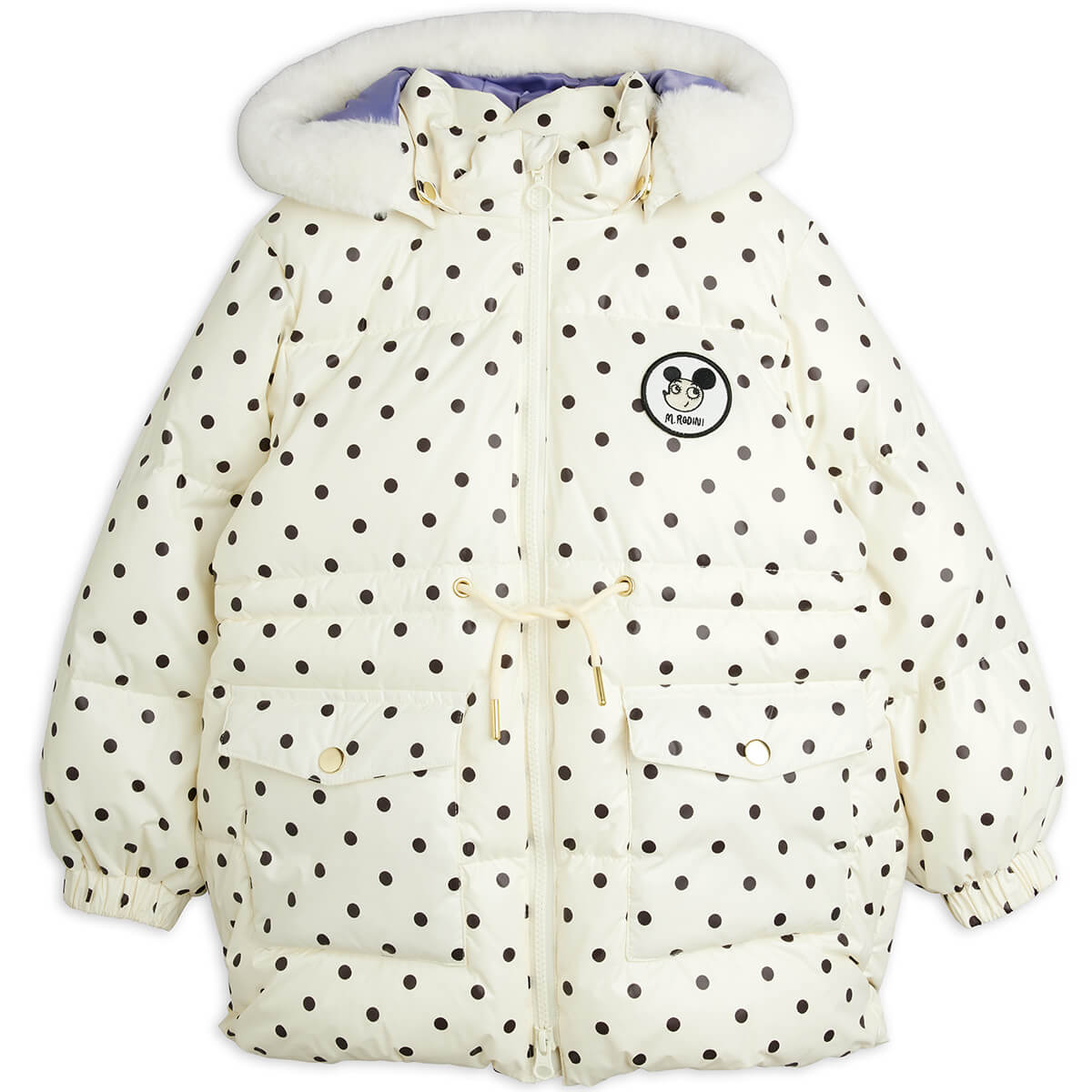 Ritzratz Patch Heavy Puffer Jacket in Off White by Mini Rodini