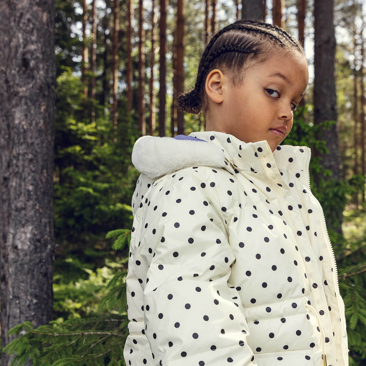Ritzratz Patch Heavy Puffer Jacket in Off White by Mini Rodini