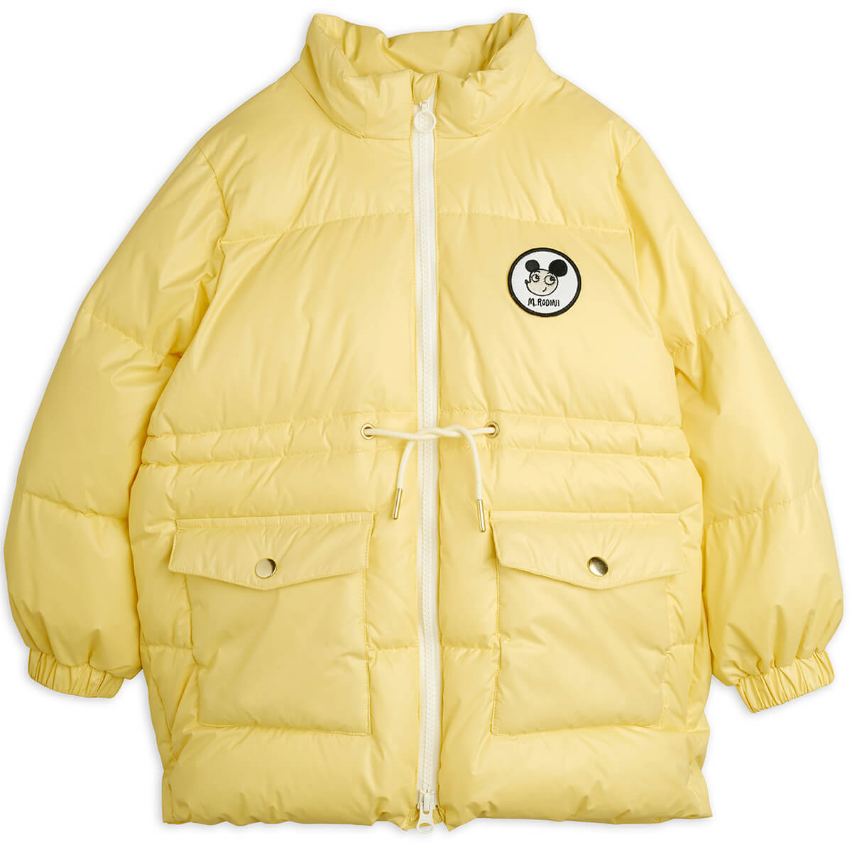 mini rodini ダウンジャケット Mini Rodini Ritzratz Heavy Puffer Jacket in Yellow – Junior Edition