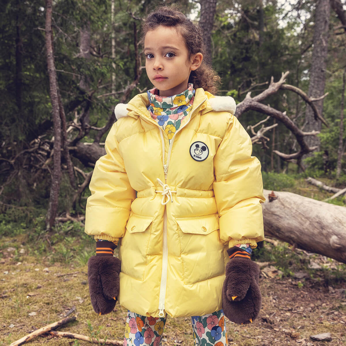 mini rodiniレモン柄中綿コート 92-98センチ Mini Rodini Ritzratz Heavy Puffer Jacket in Yellow – Junior Edition