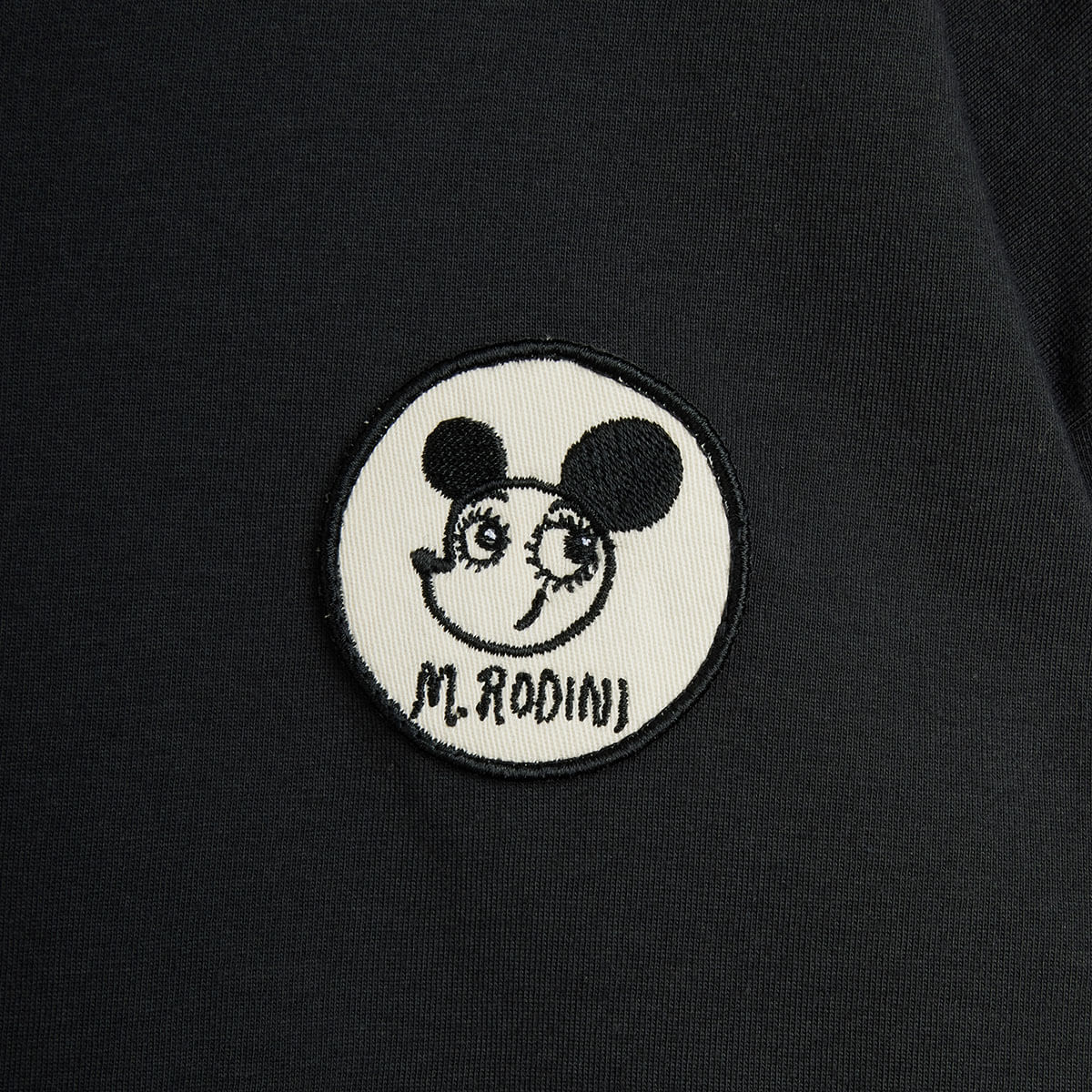 Ritzratz Patch Long Sleeve Tee in Black by Mini Rodini