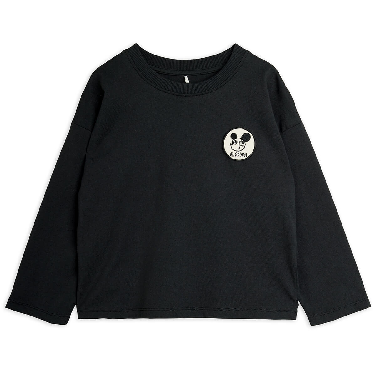 Ritzratz Patch Long Sleeve Tee in Black by Mini Rodini