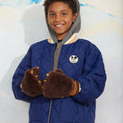 Ritzratz Patch Quilted Puffer Jacket in Blue by Mini Rodini