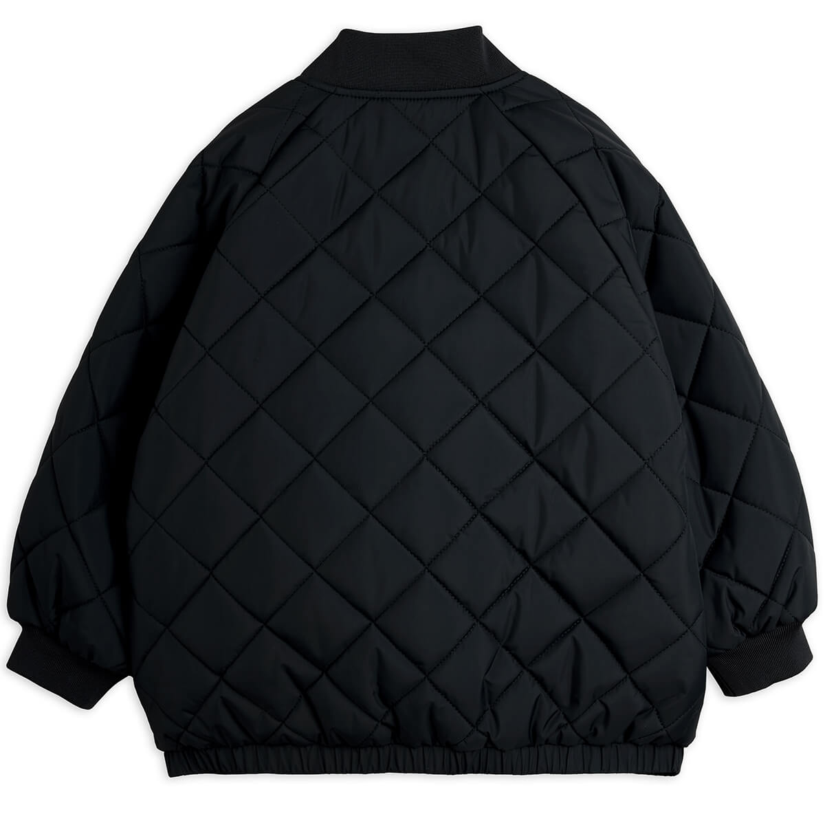 Ritzratz Patch Quilted Puffer Jacket in Black by Mini Rodini