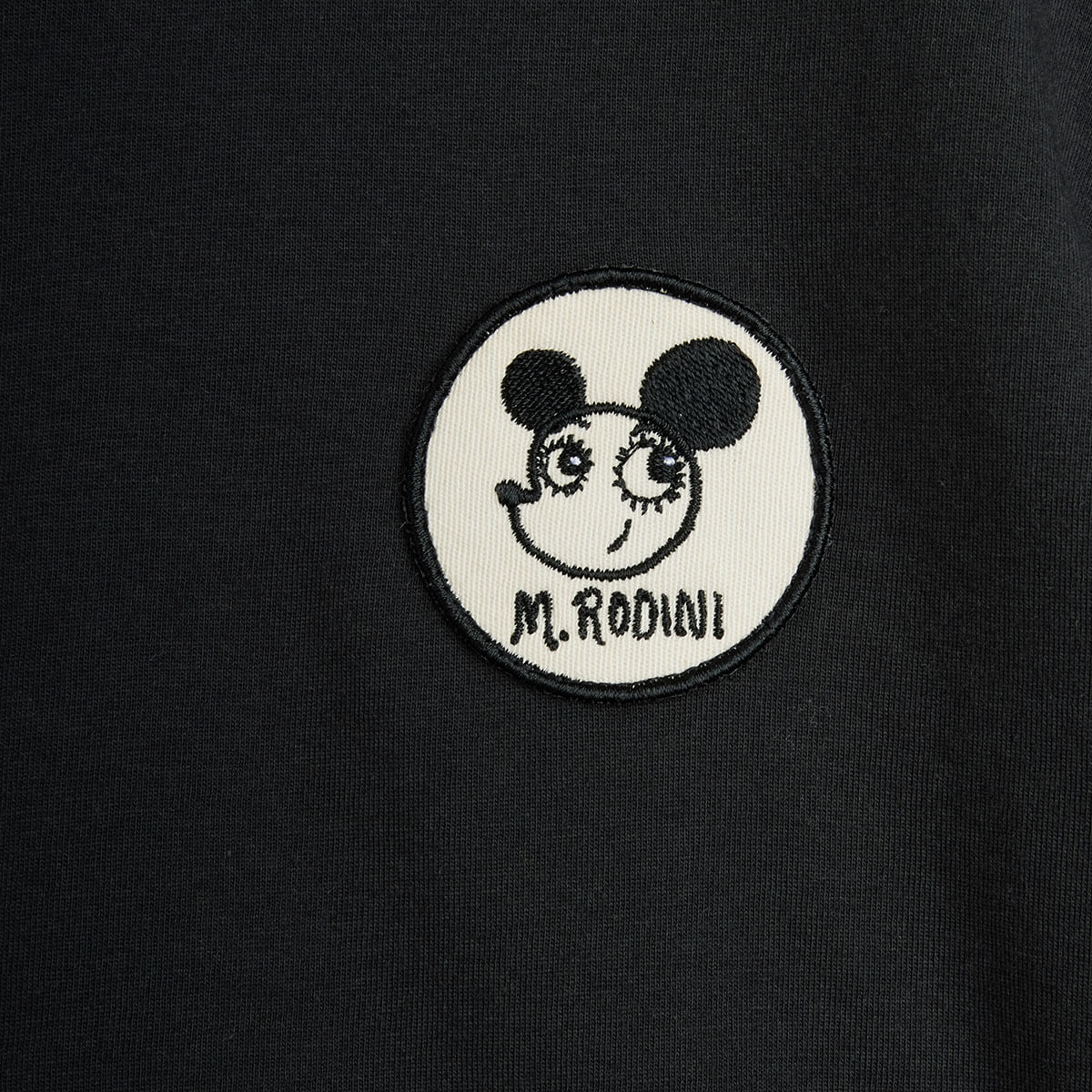 Ritzratz Patch Tee in Black by Mini Rodini