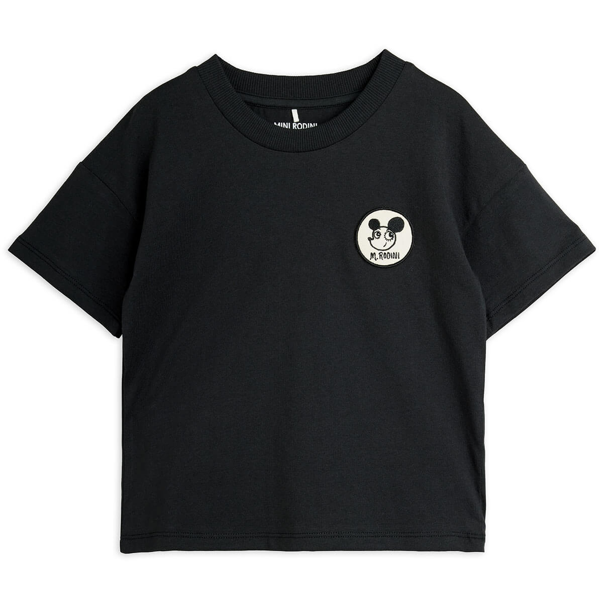 Ritzratz Patch Tee in Black by Mini Rodini