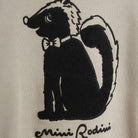 Skunk Chenille Sweatshirt in Grey by Mini Rodini
