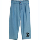 Skunk Lightweight Denim Trousers by Mini Rodini